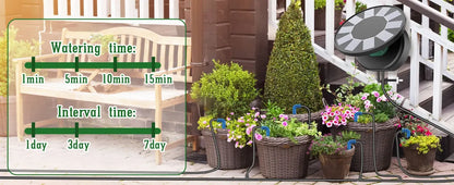Solar Drip Irrigation Kit with Programmable Timer