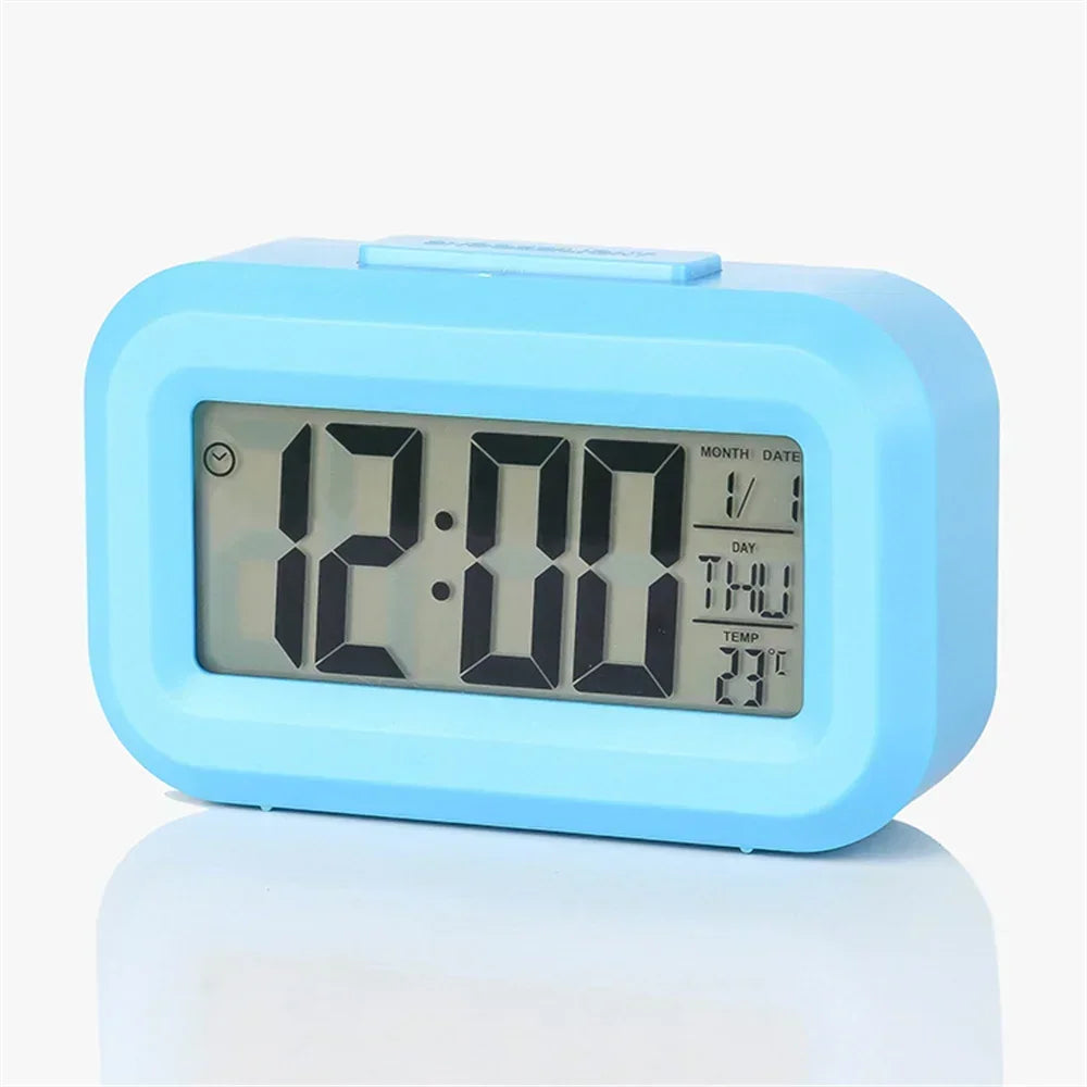LED Digital Alarm Clock with Temperature & Date Display