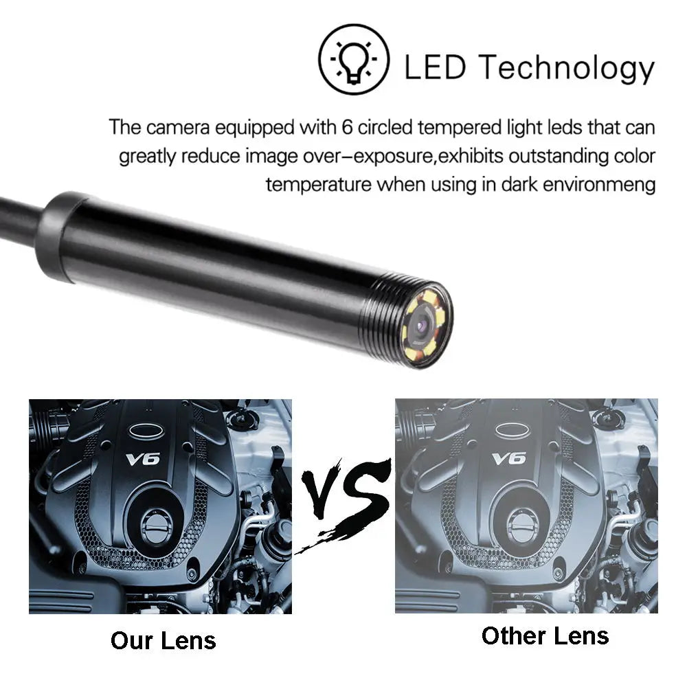 USB-C Inspection Camera with LED Lights