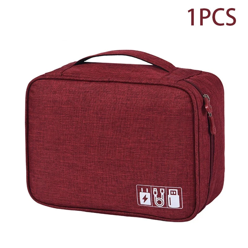 Flexivo Travel Cable Storage Bag – Waterproof Oxford Organizer