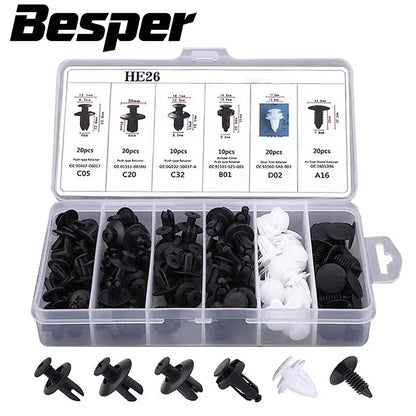 Car Trim Retainer Clips, 50 or 100 Pieces