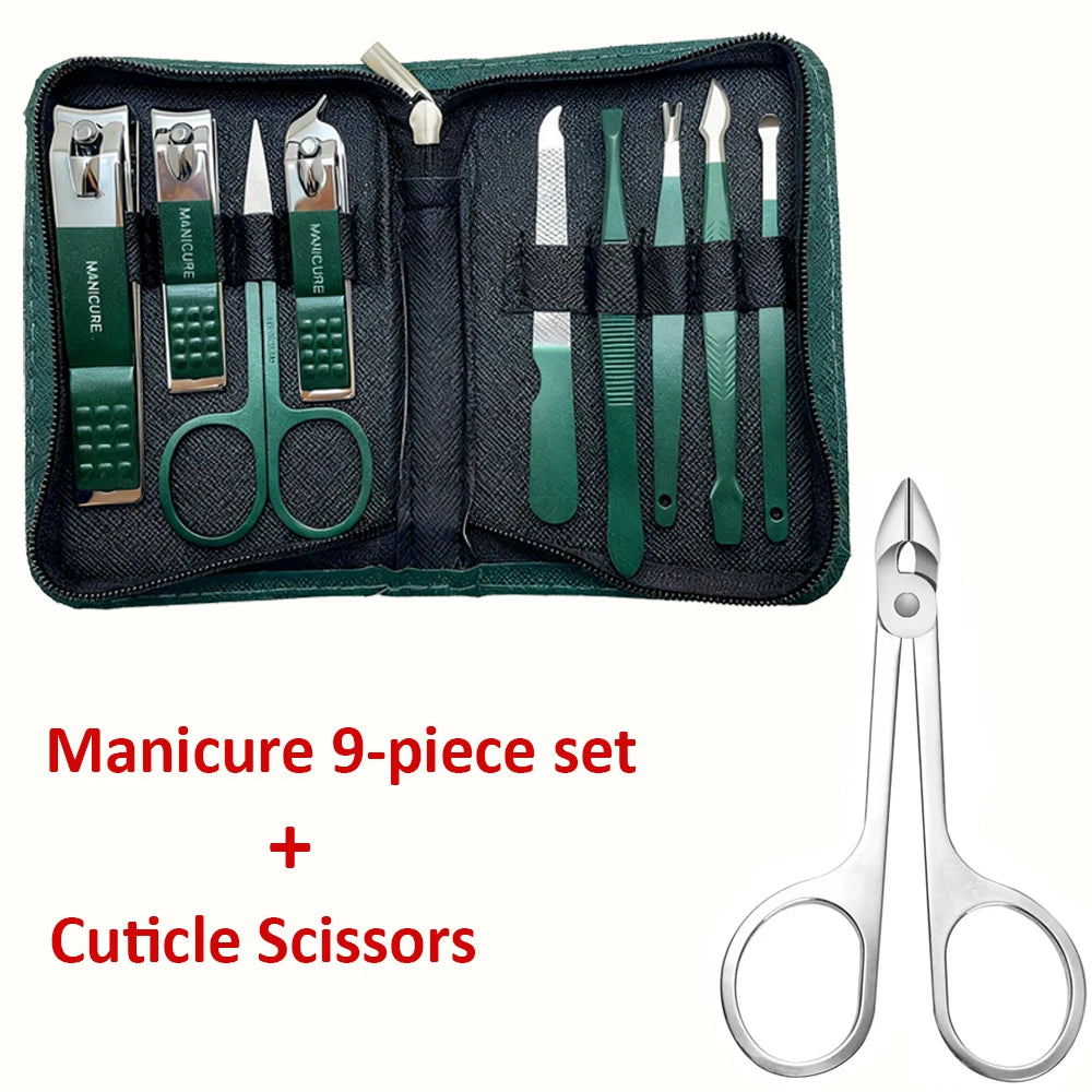 Stainless Steel Nail Care Kit with Travel Case