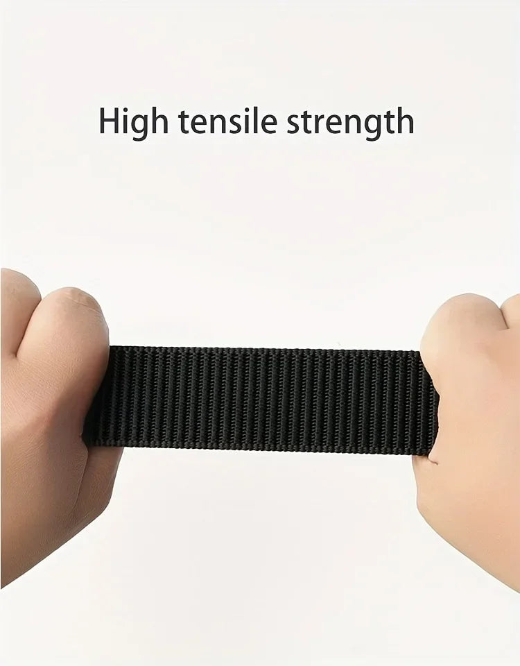 Automatic Buckle Canvas Tactical Belt for Men