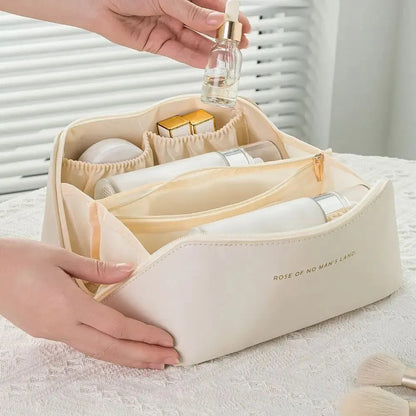 Zip-Closure Makeup Bag for Travel