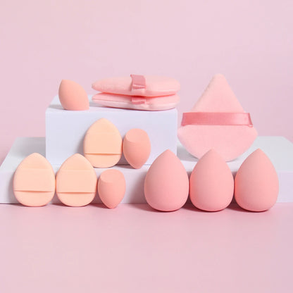 12-Piece Makeup Sponge & Powder Puff Set
