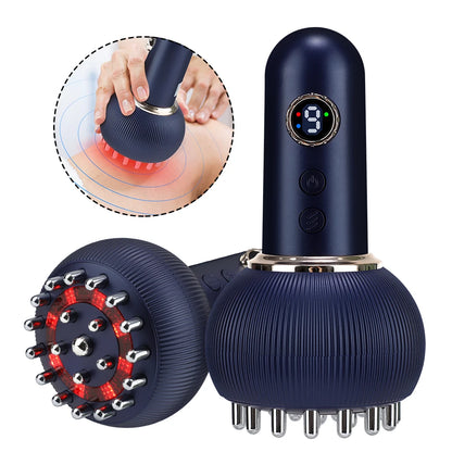 Electric Meridian Massage Brush with Red Light Therapy, Microcurrent & Lymphatic Drainage Guasha Tool - Flexivo