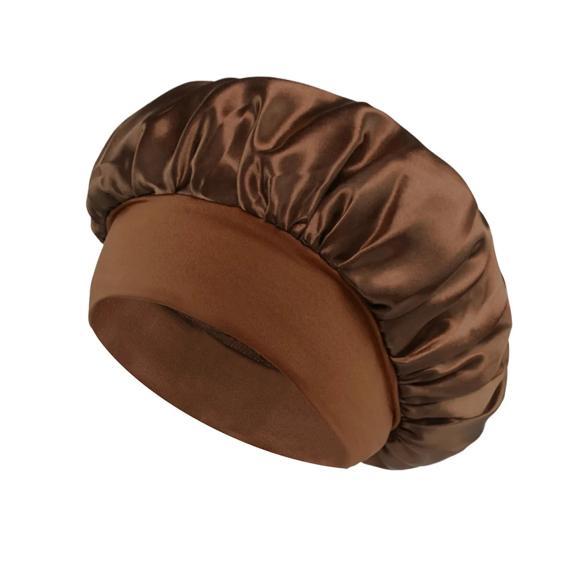 Satin Sleep Bonnet with Wide Elastic Band