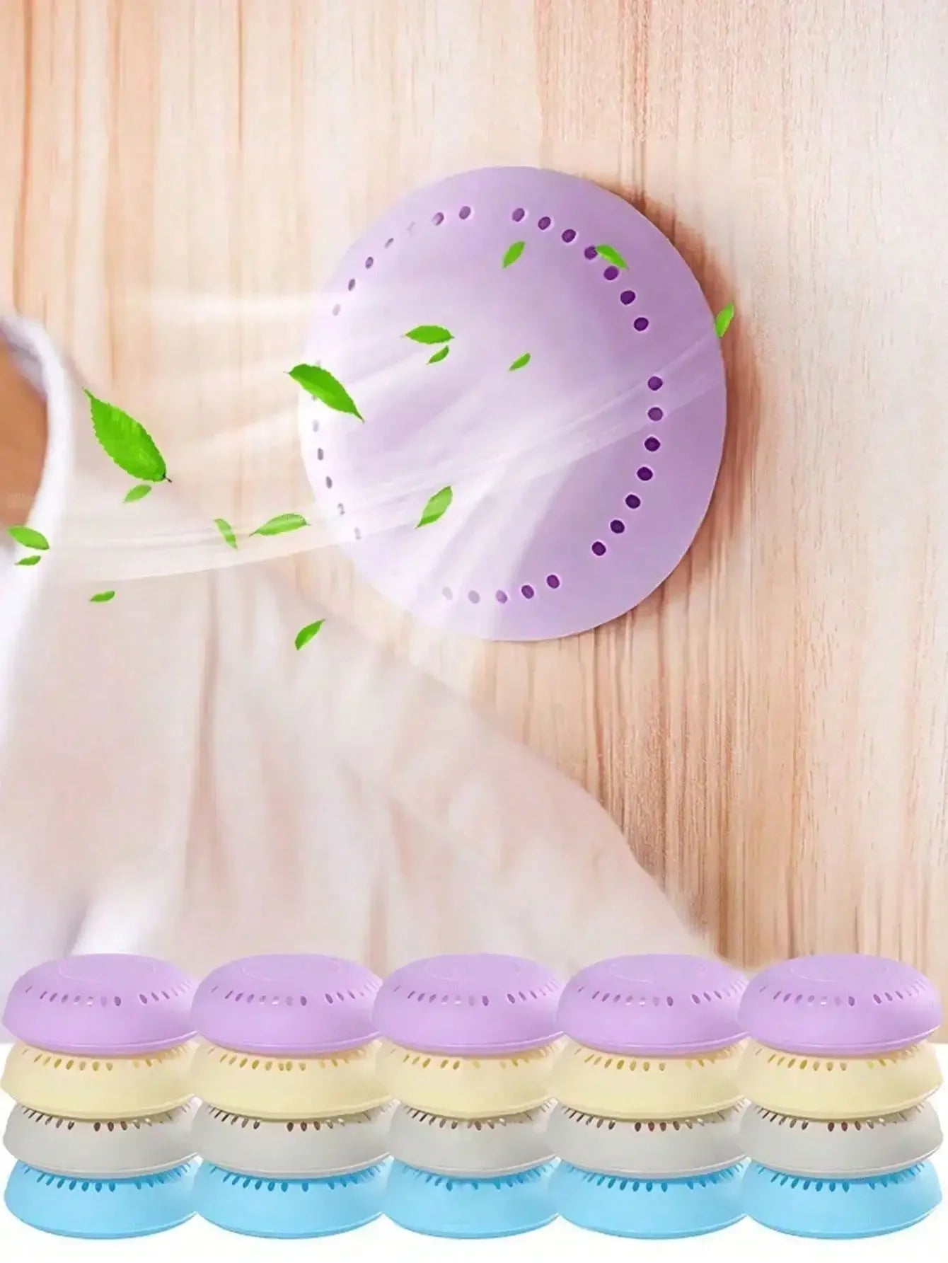 Jasmine Scented Air Freshener Sheets – 10-Pack with Holders