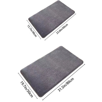 Super Absorbent Coral Velvet Bath Mat — Anti-Slip, Quick-Drying Floor Mat