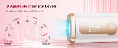 IPL Laser Hair Removal Device – 990,000 Flashes, Permanent Painless Hair Remover for Face, Body & Bikini