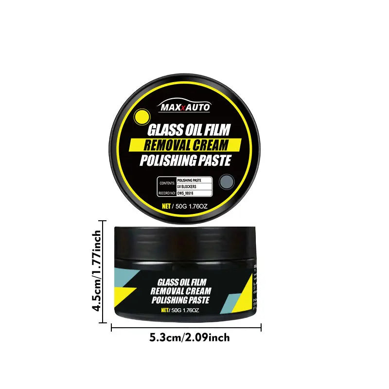 Car Glass Oil Film Remover Paste with Sponge