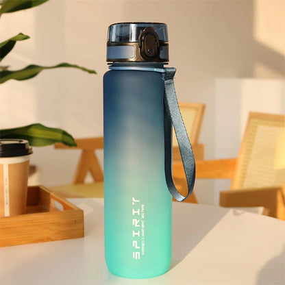 Gradient Color Sports Water Bottle – Matte Finish – 500ml, 650ml & 1000ml