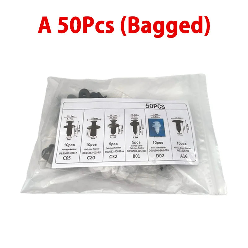 Car Trim Retainer Clips, 50 or 100 Pieces