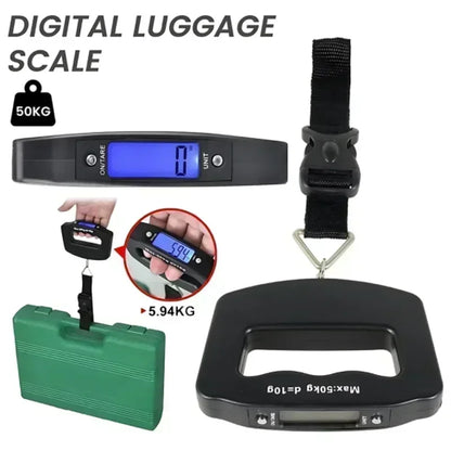 Digital Luggage Scale - 110lb Portable Travel Weight Scale with Backlight Display