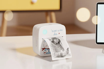 Mini Bluetooth Label Printer – 57mm Thermal, 1200mAh, No Ink Needed
