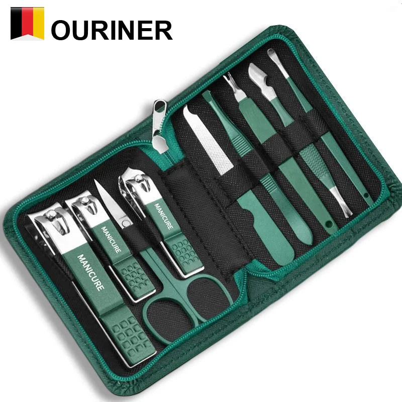Stainless Steel Nail Care Kit with Travel Case