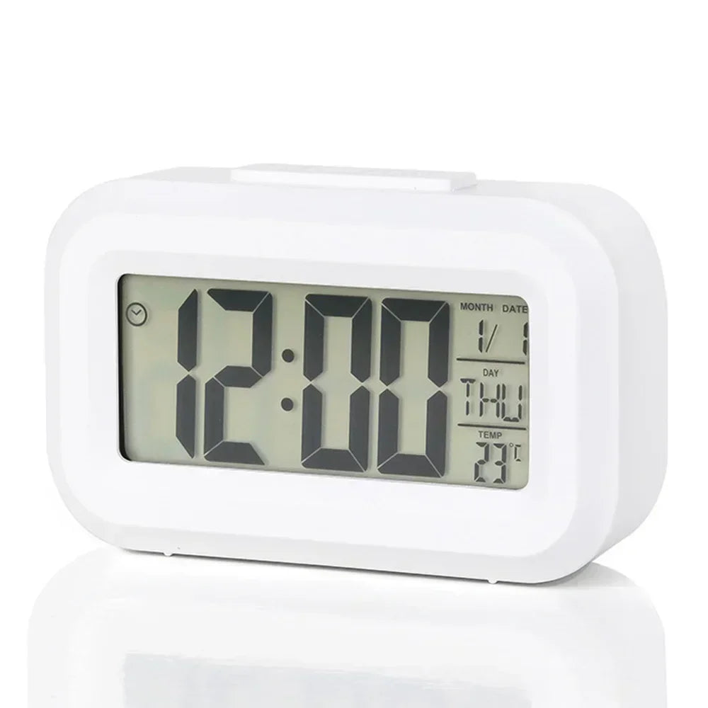 LED Digital Alarm Clock with Temperature & Date Display