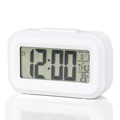 LED Digital Alarm Clock with Temperature & Date Display