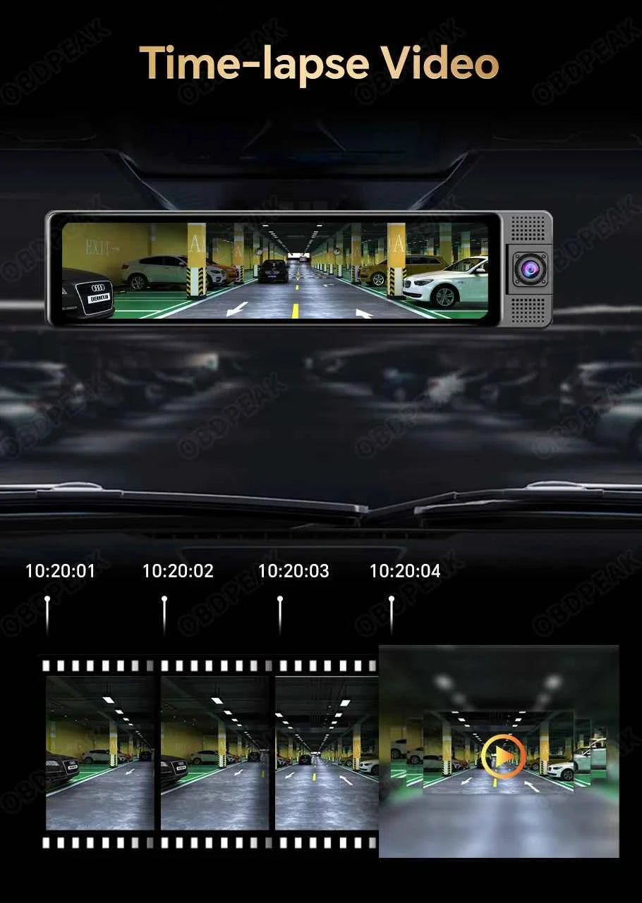 H330 3-Channel 4K Dash Cam with WiFi, GPS, and Night Vision - Flexivo