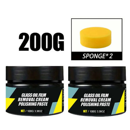 Car Glass Oil Film Remover Paste with Sponge