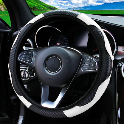 PU Steering Wheel Cover for 14.5–15 in Wheels