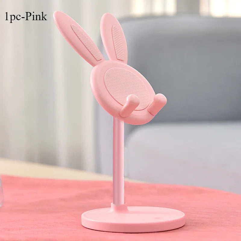 Height-Adjustable Rotatable Rabbit Phone Stand