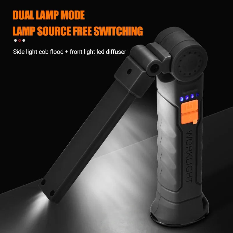 USB Rechargeable Magnetic LED Work Light