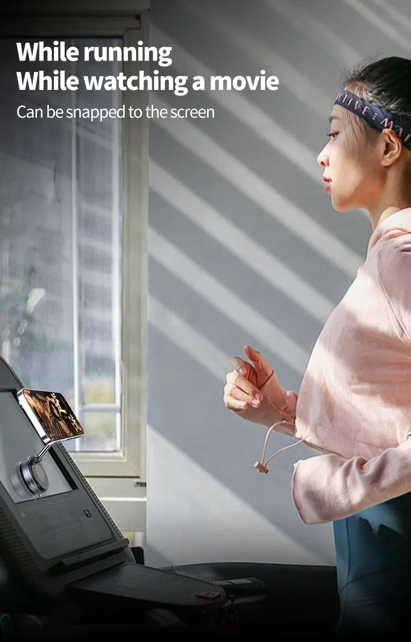 Magnetic Phone Holder — 360° Rotating Foldable Mount for Car, Gym & Kitchen - Flexivo