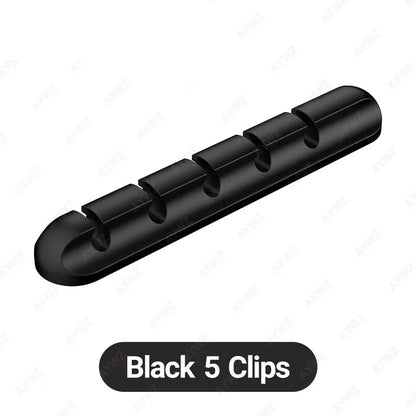 Adhesive Cable Organizer with 3, 5 or 7 Slots