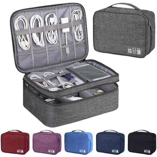 Flexivo Travel Cable Storage Bag – Waterproof Oxford Organizer