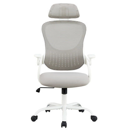 Ergonomic Mesh Office Chair with Flip-Up Arms & Adjustable Headrest