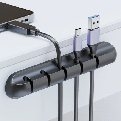 Adhesive Cable Organizer with 3, 5 or 7 Slots