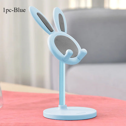Height-Adjustable Rotatable Rabbit Phone Stand