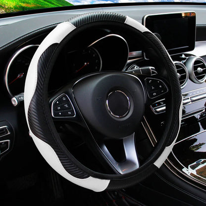 PU Steering Wheel Cover for 14.5–15 in Wheels