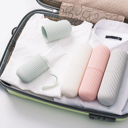 Portable Travel Toothbrush & Toothpaste Storage Case