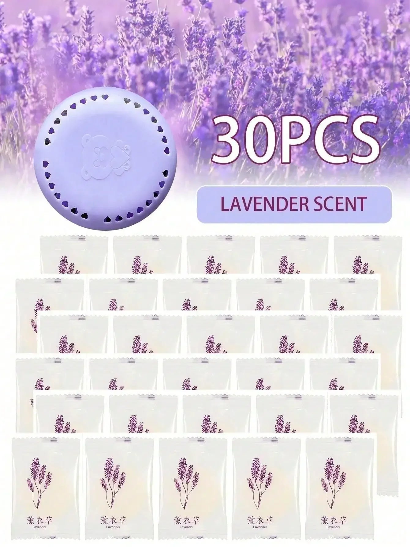 Jasmine Scented Air Freshener Sheets – 10-Pack with Holders