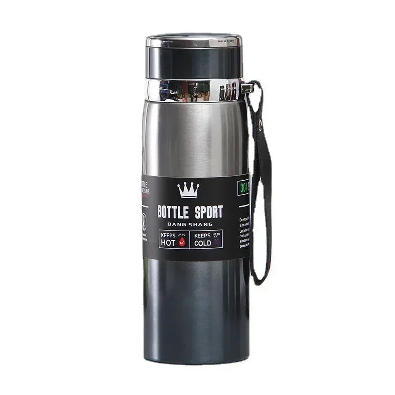 1000ml Stainless Steel Vacuum Thermos Bottle — Keeps Hot & Cold