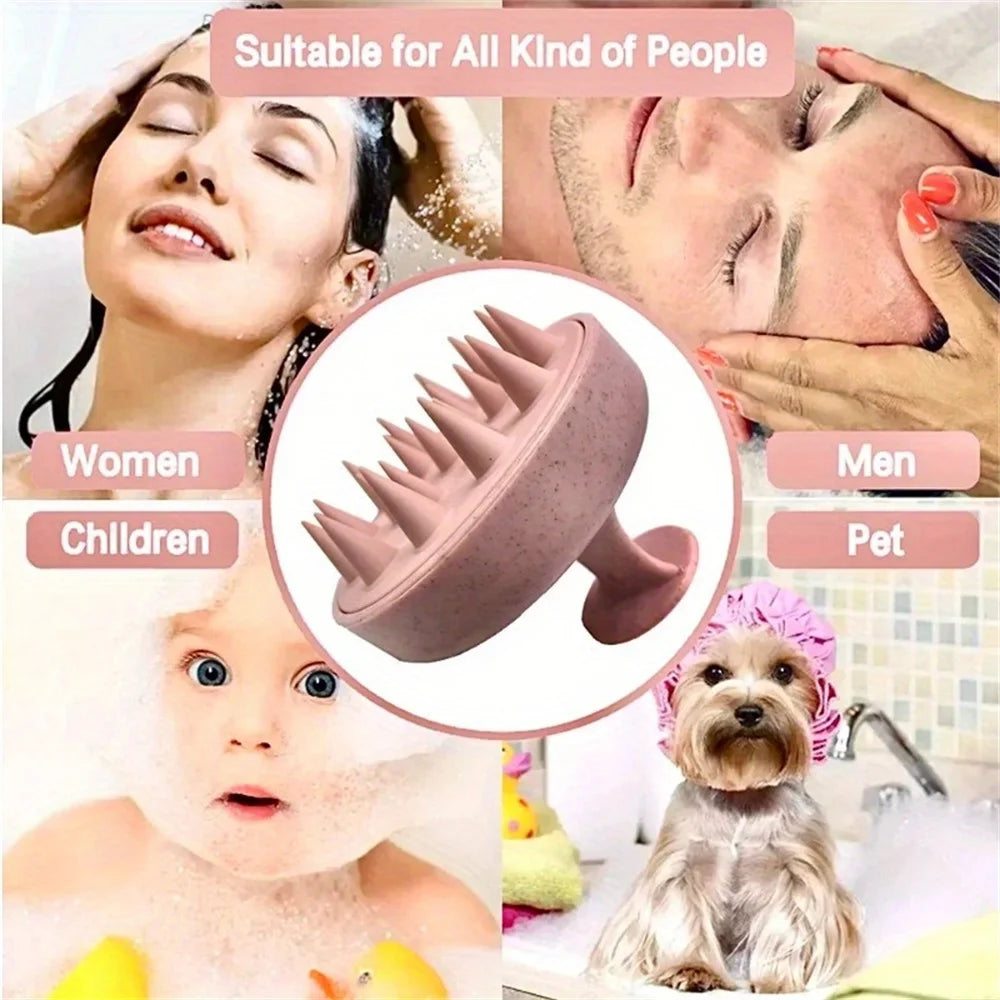 Silicone Shampoo & Scalp Massage Brush