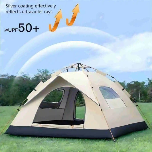 4-Person Automatic Pop-Up Camping Tent – Waterproof 4-Season