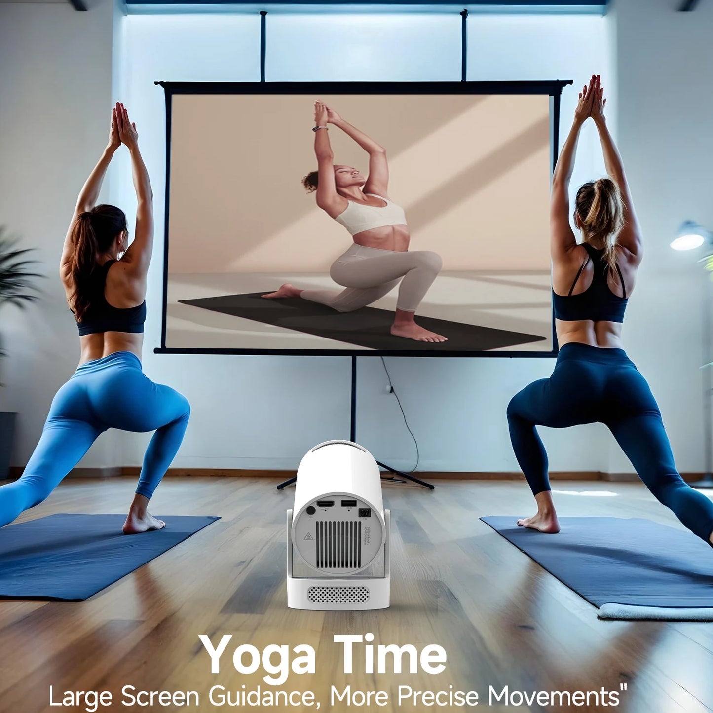 Magcubic HY300 Pro+ Mini Projector — Android 14, WiFi 6, 8000 Lumens