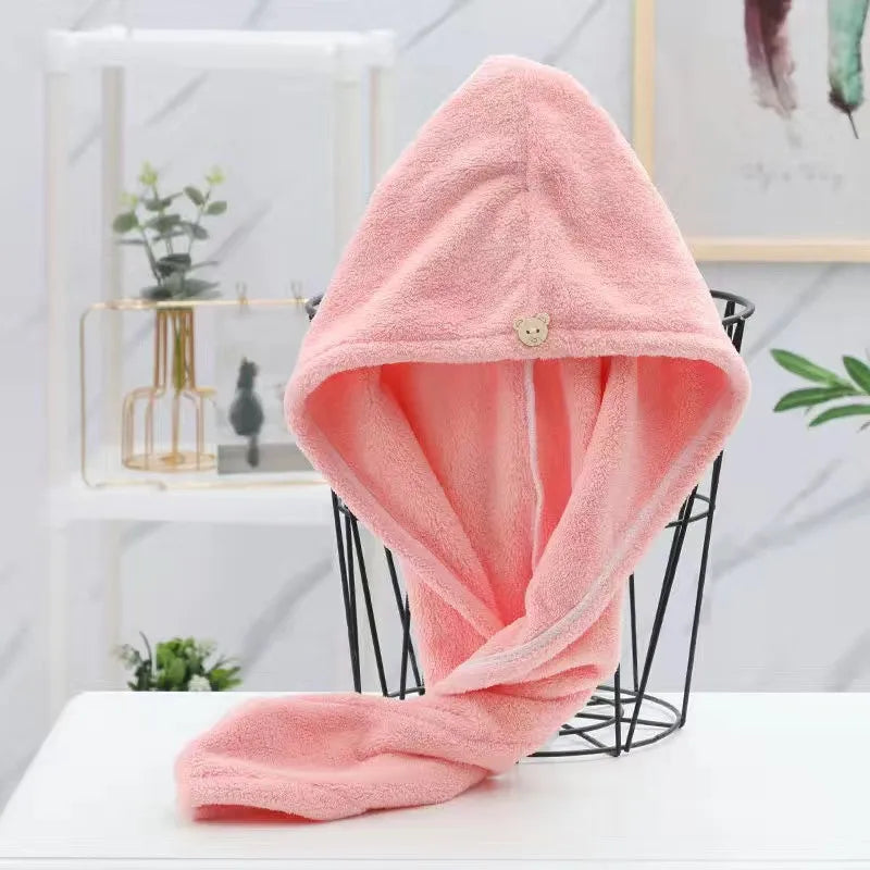 Microfiber Hair Towel Turban - Quick-Dry Anti-Frizz Wrap with Button Lock | Available in 1, 3, 5 & 10-Pack - Flexivo