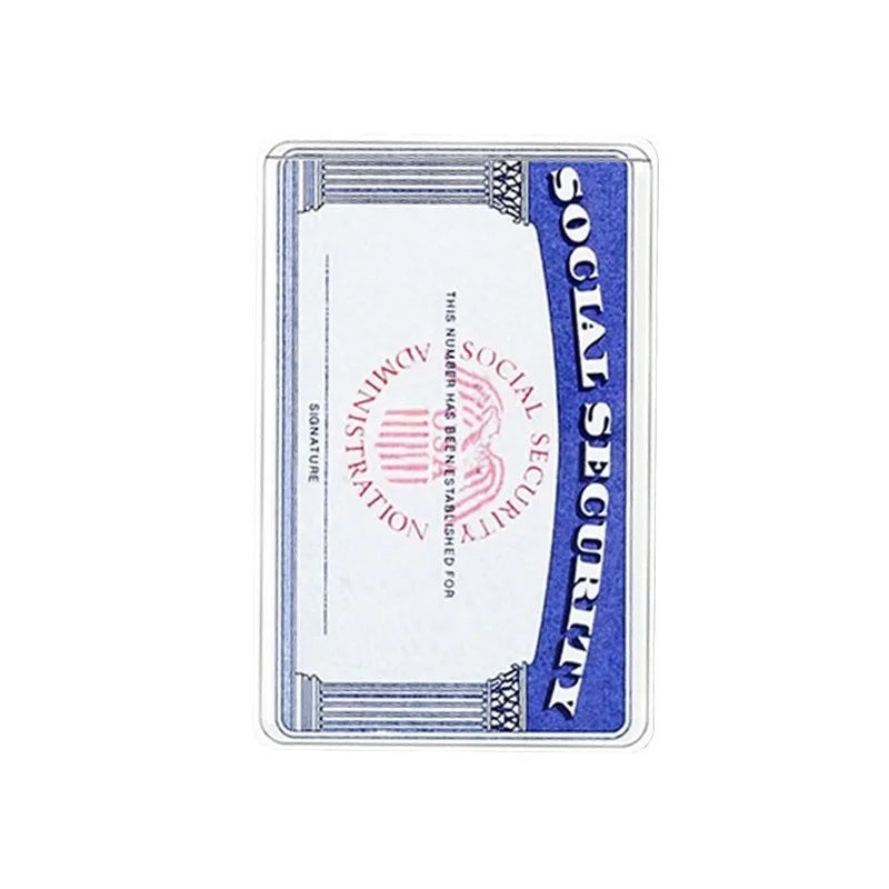 Premium Social Security Card Holder – Waterproof PVC Protector