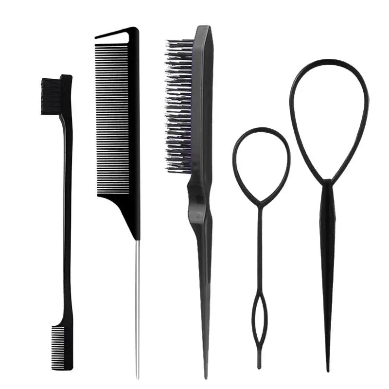 Professional Hair Styling Comb Set for Teasing, Braiding, and Expert Styling - Flexivo