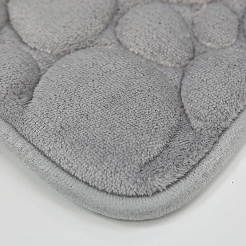 Microfiber Bathroom Mat Set — Non-Slip, Water-Absorbent (3 Pcs)