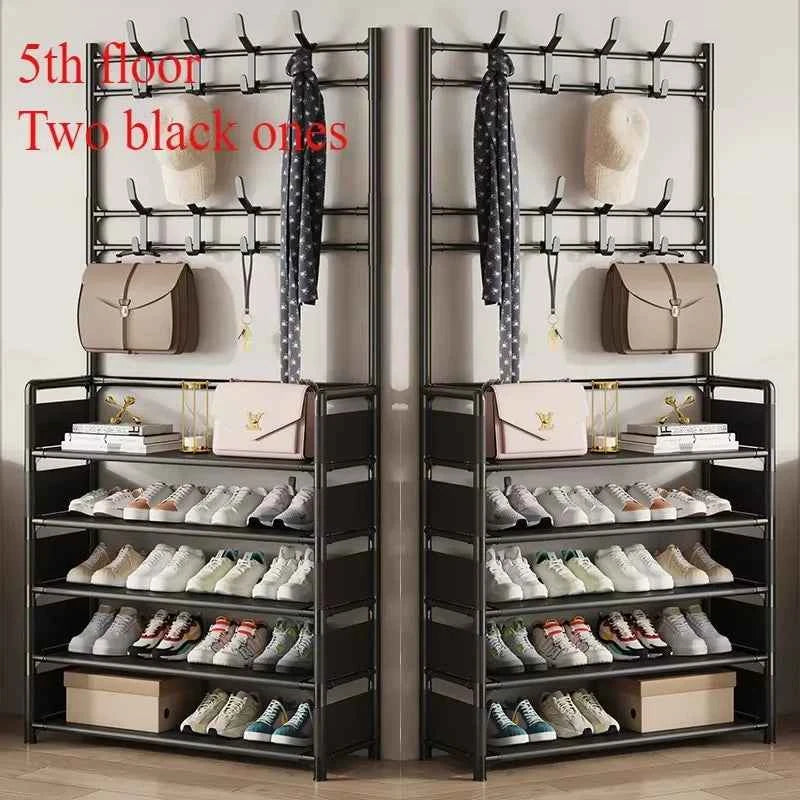 Multi-Layer Shoe and Hat Rack - Stylish Freestanding Organizer for Entryway and Bedroom - Flexivo