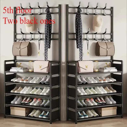 Multi-Layer Shoe and Hat Rack - Stylish Freestanding Organizer for Entryway and Bedroom - Flexivo
